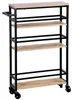 KESPER Etagère en alcôve, étagère mobile, bambou, métal 50 Voir les images du produit 6