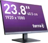 A product image of a computer monitor displaying specifications. Voir les images du produit