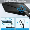 Fahrradspiegel für E-Bike, 360° Klappbar & Drehbar Fahrrad Produktbild-Vorschau 2