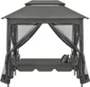 vidaXL Balancelle de jardin avec fonction lit et toit Voir les images du produit 11