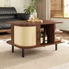 Merax Couchtisch mit Geflochtene Oberfläche, Stauraum mit Produktbild-Vorschau 5