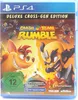 The image shows the front cover of a PlayStation 4 game case for Crash Team Rumble Deluxe Cross-Gen Edition. Produktbild-Vorschau