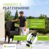 Juskys Polyrattan Gartenstühle Yoro 4er Set - mit Armlehnen Produktbild-Vorschau 6
