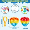 Pop-Schlüsselanhänger Mini-Fidget-Spielzeug 30 Stück Produktbild-Vorschau 2