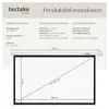 tectake Beamer-Leinwand manuell 72 Zoll 183cm Bilddiagonale Produktbild-Vorschau 5