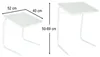 Tavolino pieghevole per laptop pieghevole 52 x 40 cm bianco Anteprima dell’immagine prodotto 5