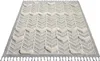 Teppich Boho Wohnzimmer - Creme, Graublau - 120x170 cm - Produktbild-Vorschau 6