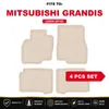 DURBAN Beige Velours-Fußmatten-Set für Mitsubishi Grandis Produktbild-Vorschau 17