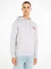 Herren Graues Kapuzen-Sweatshirt aus Baumwolle mit Print & Produktbild-Vorschau 4