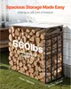 SucceBuy Metall Kaminholzregal, 1850x700x1800 mm Produktbild-Vorschau 4