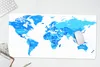 MuchoWow® Schreibtischunterlage Weltkarte - Blau - Produktbild-Vorschau 5