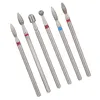 6pcs/paquet Kit de forets en acier inoxydable pour ongles Voir les images du produit 6