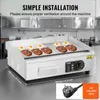 VEVOR Komerčný elektrický gril, 3200 W, poloplochý gril na Náhľad obrázku produktu 5