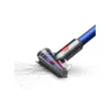 A close-up of a vacuum cleaner head with a blue handle, showing it picking up hair. Náhled obrázku produktu
