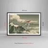 Gerahmtes Poster - Schwarzer Rahmen - Rot Flugzeug Berge - Produktbild-Vorschau 5