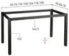 Metalen frame NY-A057/K, vierkante poot met een doorsnede Productafbeelding-voorbeeld 2