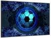 Wallario Wandbild Fußball Design - Abstraktes Muster in Produktbild-Vorschau 2