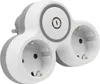 Zweifach Steckdosenadapter 2x Schuko 230V mit Schalter Produktbild-Vorschau 2