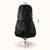 A black Christmas tree storage bag is shown on a white background, with dimensions indicated. Produktbild-Vorschau