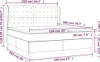 Cloris Designermöbel Boxspringbett mit Matratze Creme Produktbild-Vorschau 6