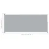 vidaXL Marquise latérale extensible 180x500 cm Gris Voir les images du produit 14