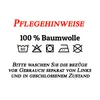 Care instructions and symbols for a textile product. Náhled obrázku produktu