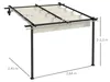 Outsunny Pavillon ca. 3 x 3 m Pergola Winddichte Produktbild-Vorschau 3