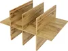 A wooden shelf organizer with multiple compartments, shown against a white background. Produktbild-Vorschau
