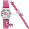 crystal blue Kinder Armbanduhr Mädchen mit Pferde Charm Produktbild-Vorschau 5