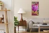Küche Wohnzimmer Wand Leinwand Uhr 30x60 Gemälde Blumen Produktbild-Vorschau 3