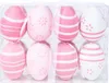Ostereier Kunststoff dekoriert 6 cm 16 stk pink Produktbild-Vorschau 2