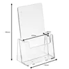 DIN Lang Tischprospekthalter im Hochformat transparent / Produktbild-Vorschau 6