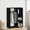 vidaXL Szafa czarny dąb 80 x 40 x 110 cm materiał Podgląd zdjęcia produktu 2