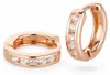 Ohrringe Creolen 925 Silber rosegold Zirkonia Damen Mädchen Produktbild-Vorschau 1