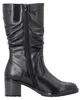 Remonte Damen Leder-Stiefelette mit Raffung und Blockabsatz Produktbild-Vorschau 7