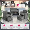 Ratanová sedací souprava Modena 3+2+1 včetně ochranného Náhled obrázku produktu 5