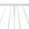 vidaXL Bettgestell mit Kopfteil Metall Weiß 107x203 cm -  Produktbild-Vorschau 9