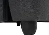 A close-up view of the dark gray fabric upholstery and black legs of a recliner chair. Produktbild-Vorschau