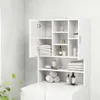 vidaXL Waschmaschinenschrank Hochglanz-Weiß 70,5x25,5x90 cm Produktbild-Vorschau 7