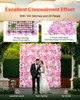 SucceBuy panel ścienny z kwiatami 3D, 12 sztuk, 38,1 x 38,1 Podgląd zdjęcia produktu 3