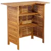vidaXL Tavolo da bar 110x50x105 cm in legno massiccio di Anteprima dell’immagine prodotto 10