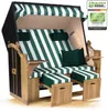 Strandkorb Ostsee 2,5-Sitzer 150cm breit in Schwarz Grün Produktbild-Vorschau 1