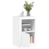 vidaXL Armoire d'appoint avec lampes LED Blanc Matériau Voir les images du produit 3