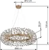 Globo Lighting Luster Metall goldfarben, K9 Kristalle klar, Produktbild-Vorschau 8