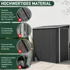 UISEBRT Metalowa szopa ogrodowa 6x4 ft z dachem spadzistym, Podgląd zdjęcia produktu 3