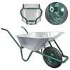 Matrix Schubkarre 100l 250kg Luftrad Bauschubkarre grün Produktbild-Vorschau 1