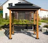 Sojag Aluminium Grillpavillon Maui Holzoptik 158x249x278 cm Produktbild-Vorschau 3
