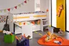 Lit combiné pour enfants avec détails blancs 90 x 200 cm – Voir les images du produit 13