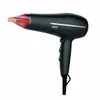 A black hairdryer with rose gold accents and a translucent red nozzle, shown against a white background. Náhled obrázku produktu
