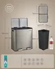 Odpadkový koš se 2 přihrádkami, odpadkový koš 2 x 30 l, Náhled obrázku produktu 7
